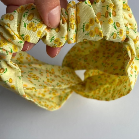 Potion 23 by Victoria Cates Vintage Yellow & Orange Floral Fabric Headband - Picture 7 of 7